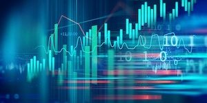 financial stock market graph illustration ,concept of business investment and stock future trading.